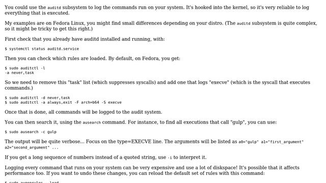 Linux command to output each new process PID смотреть онлайн