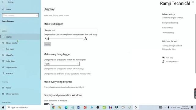 Windows 10 ka font size kaise change kare | How to change font on Windows 10 RamjiTechnical смотреть онлайн
