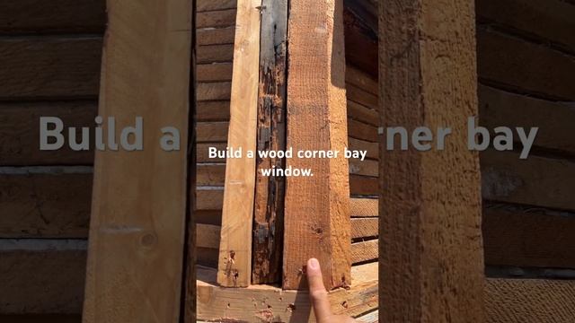 Good morning and build a extra wood corner bay window. смотреть онлайн