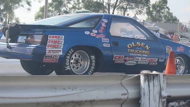 1990 dodge daytona drag car - Scott Olsen - Cedar Falls Raceway смотреть онлайн