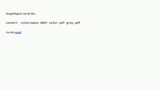 Convert a PDF to greyscale on the command line in FLOSS? смотреть онлайн