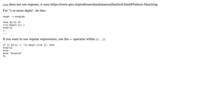 Unix & Linux: Matching numbers with regex in case statement (3 Solutions!!) смотреть онлайн