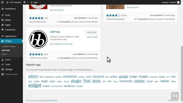 WordPress for Beginners 2015 Tutorial Series | Chapter 3-22: Working with Plugins смотреть онлайн