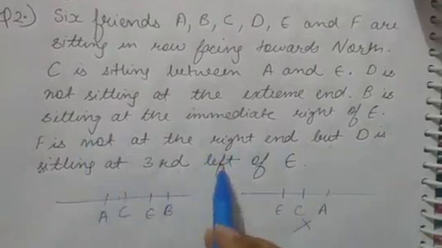 Easy Level Q2) Seating Arrangement