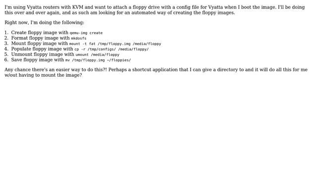 Easier way to create floppy disk images? смотреть онлайн