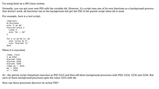How can a background process know its own PID? (2 Solutions!!) смотреть онлайн