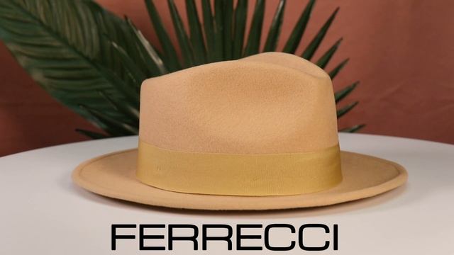 Ferrecci 100% Australian Wool Tan Crushable Fedora Hat смотреть онлайн
