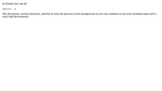 Open a directory in a Linux GUI file browser via the command line (4 Solutions!!) смотреть онлайн