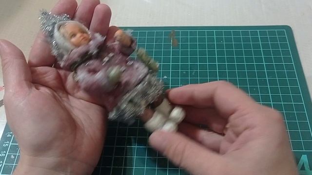 Игрушка на ёлку из ваты. смотреть онлайн