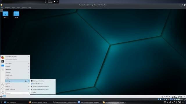 Open SUSE tumbleweed walk-through KDE version смотреть онлайн