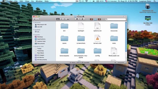 Minecraft: How To Install Texture Packs [Mac] - HD смотреть онлайн