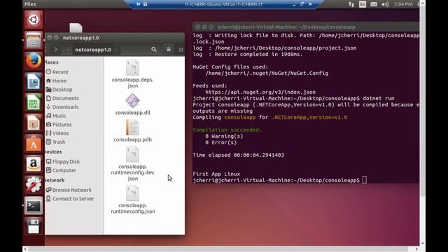 Learning ASP.NET x46 Linux Ubuntu Create a Console & Web App New NET Core CLI and Yeoman смотреть онлайн