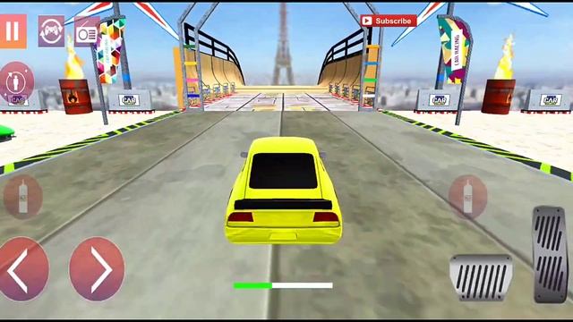 Mega Ramp Car Stunt Driver 3D - Sports Car Ramp Simulation - Android Gameplay #cargames смотреть онлайн