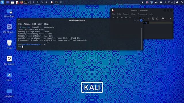 Cómo descargar e instalar OpenShot en Kali linux. смотреть онлайн
