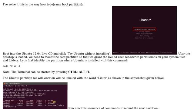 Ubuntu: How to repair GRUB2 in a system with broken recovery mode? смотреть онлайн