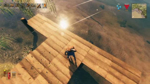 Valheim viking survival game [EA] Kingleaf & Peaspod journey's start # 009 смотреть онлайн