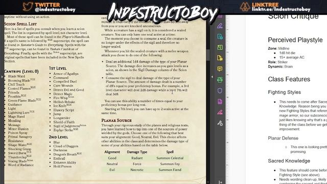 Homebrew Community Critique | "The Scion" by DrunkenYoda смотреть онлайн