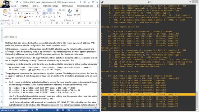 CCNPv6 ROUTE Lab4-1 Redistribution RIP OSPF смотреть онлайн