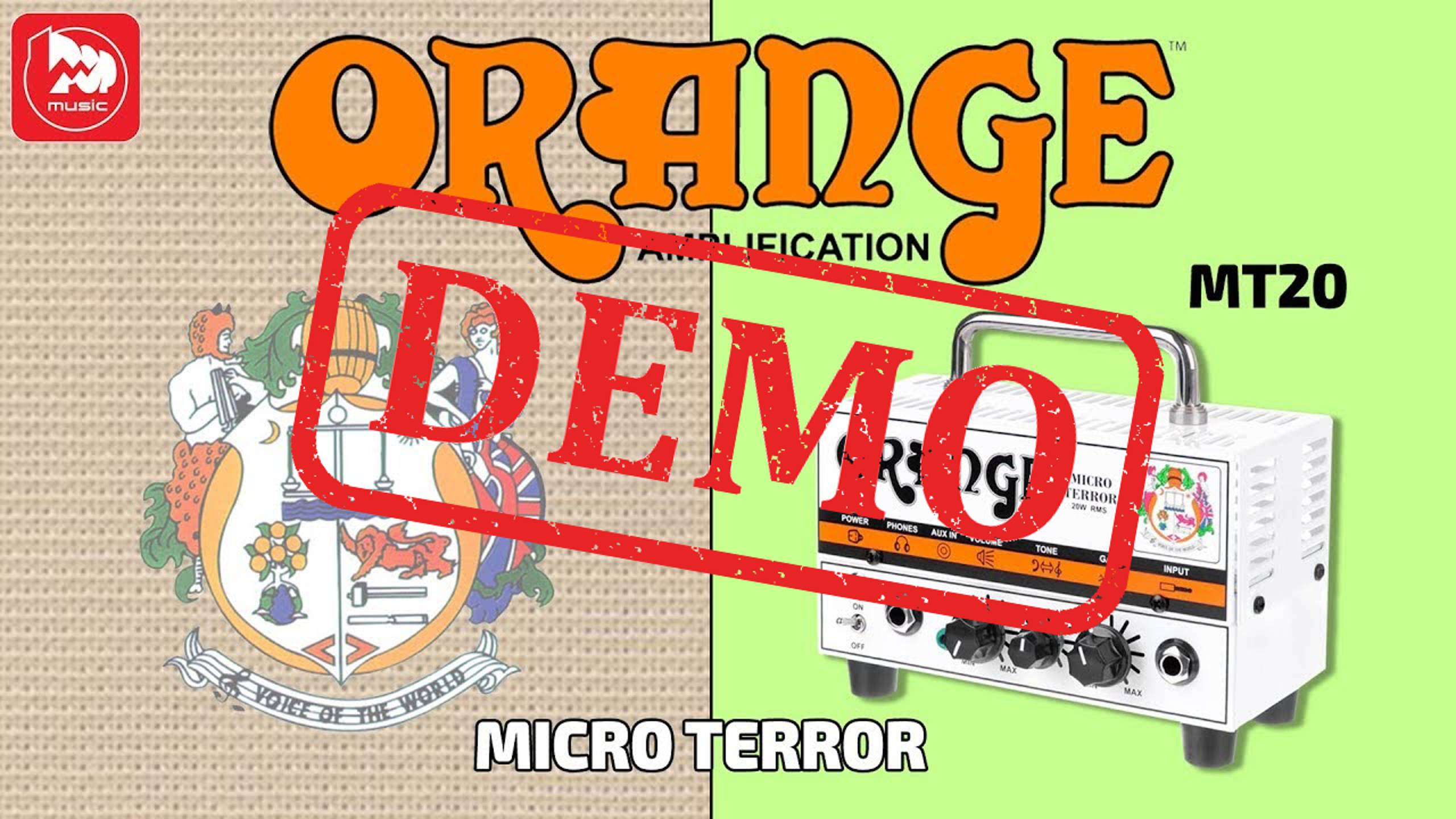 Гитарный усилитель Orange Micro Terror MT20 - демонстрация звучания смотреть онлайн