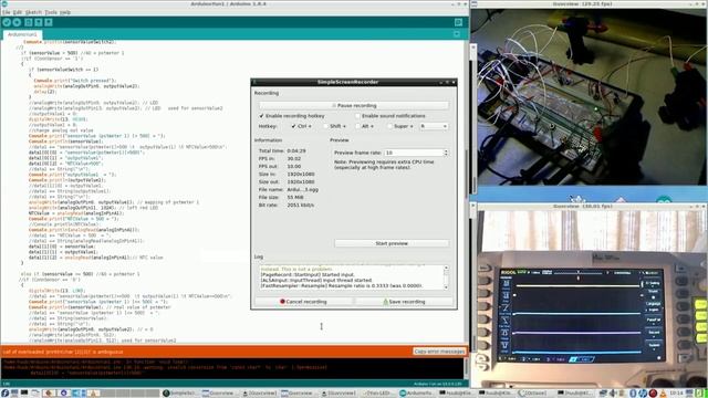 Arduino Yun #66 : Test, Linux, data, Octave, gnnuplot, AVR C, array, fischertechnik, lamp, more смотреть онлайн