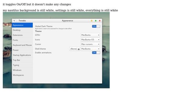 Ubuntu: Global Dark Theme option is not working in Gnome Tweak Tools? смотреть онлайн