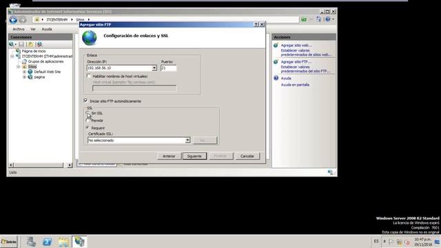 TUTORIAL- Crear Servidor FTP Windows Server 2008 смотреть онлайн