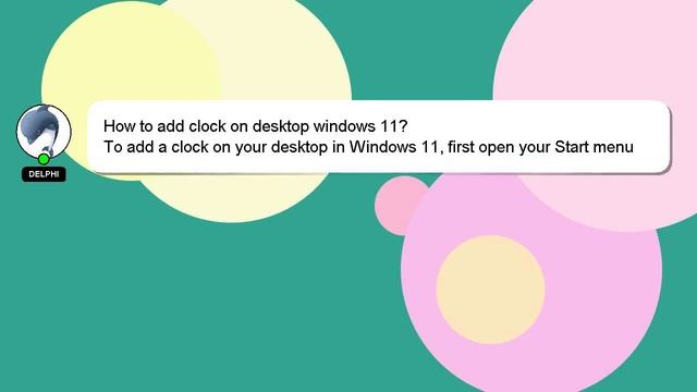 How to add clock on desktop windows 11? смотреть онлайн