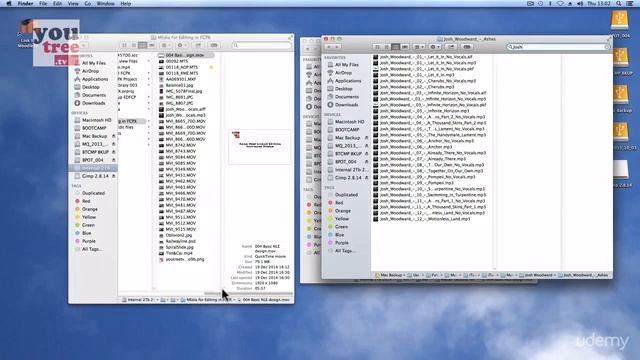 How to edit a promo video in Apple's FCPX : Sorting files and using Audacity. смотреть онлайн