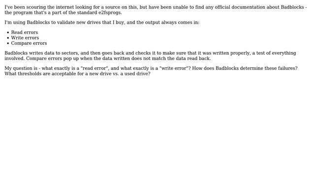 DevOps & SysAdmins: Badblocks output - Read, Write, Compare errors explanation? (2 Solutions!!) смотреть онлайн
