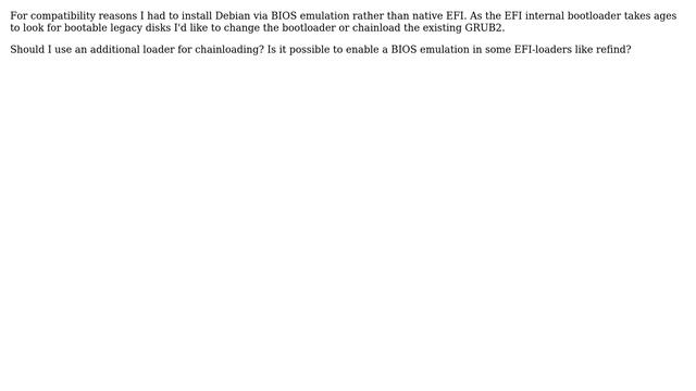 Unix & Linux: Use some EFI loader to boot MBR смотреть онлайн