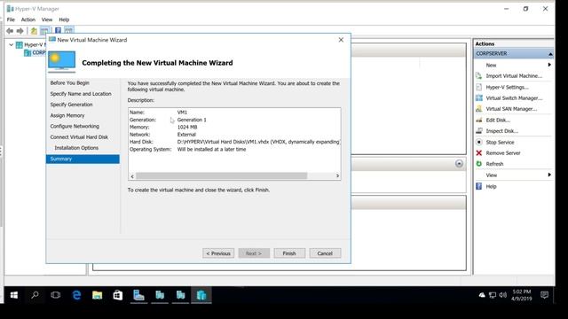 How to create a Virtual Machine in Windows Server 2016 смотреть онлайн