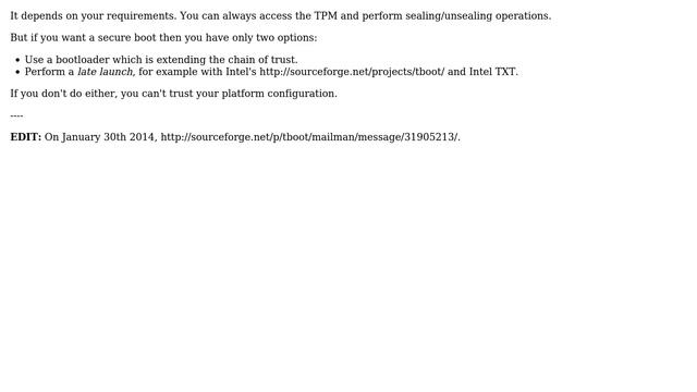 Can I use the TPM on linux without TrustedGrub? (3 Solutions!!) смотреть онлайн