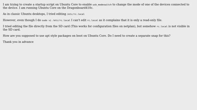 Ubuntu: Editing rc.local for Ubuntu Core смотреть онлайн
