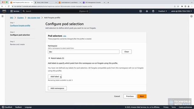 149. 4 - Create Fargate Profile for EKS Cluster - 421K смотреть онлайн