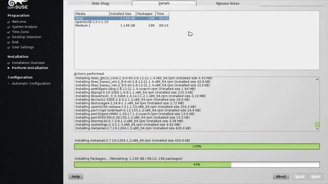 openSUSE 13.1 installation смотреть онлайн