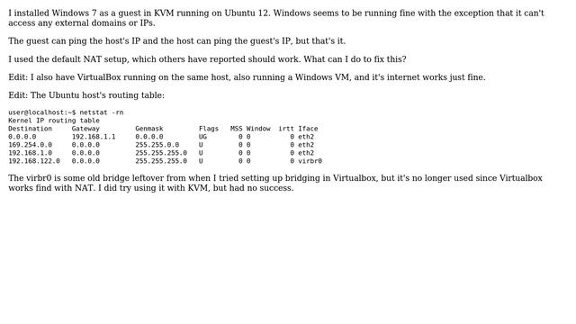 Windows Guest VM no internet on Ubuntu KVM host (2 Solutions!!) смотреть онлайн