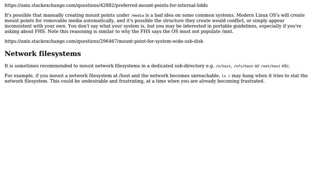 Unix & Linux: What are the FHS compliant mount points? (4 Solutions!!) смотреть онлайн