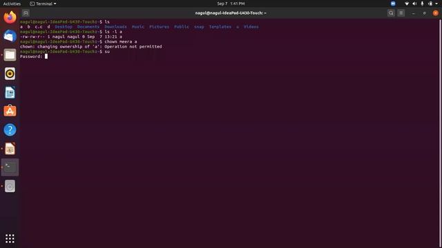 unix unit 2 part 10 by nagul meera sayyed (file, chown, chgrp commands) смотреть онлайн