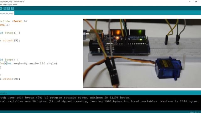 # SERVO # FOR LOOP | SERVO ROTATION CONTROL AUTOMATICALLY смотреть онлайн