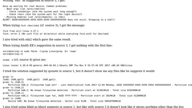 Unix & Linux: Unable to boot into Zorin OS - ending in BusyBox смотреть онлайн