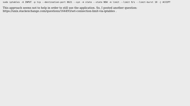 Unix & Linux: set packet rate limit via iptables (2 Solutions!!) смотреть онлайн
