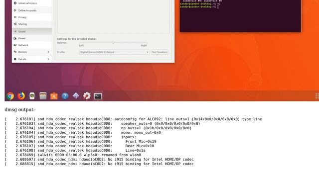 Ubuntu 17.10: HDMI -no sound, headphones work смотреть онлайн