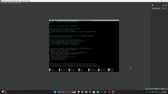 DHCP Server Setting for Debian 11 смотреть онлайн