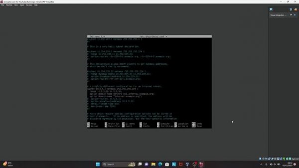 DHCP Server Setting for Debian 11