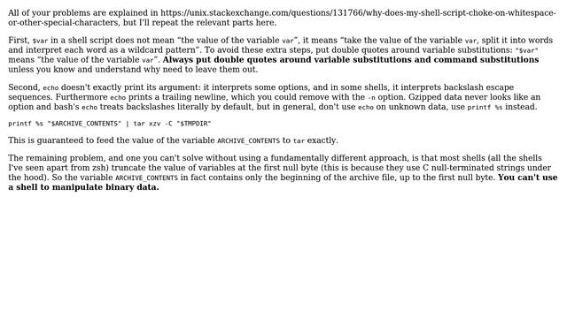 Unix & Linux: Extracting archive by piping contents of archive into the tar command (3 Solutions!!) смотреть онлайн