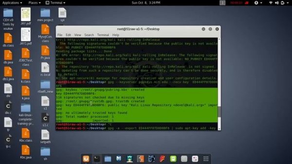 kali linux updating public_key error fixed
