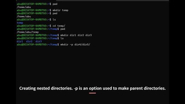 How to create a directory #mkdir #linuxcommands | multiple directories | nested directories смотреть онлайн