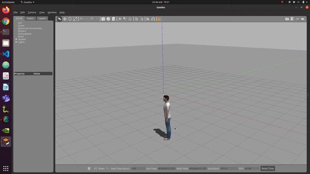 Person Model Animation in Gazebo смотреть онлайн