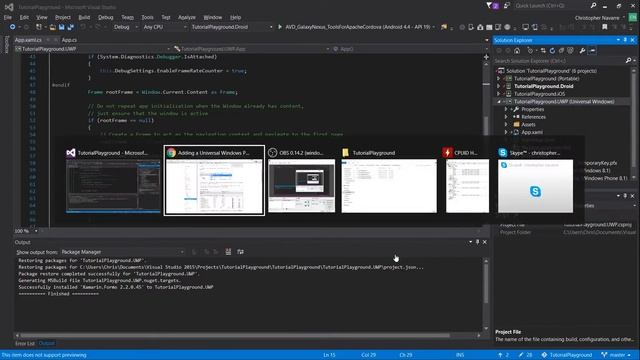 Add Universal Windows UWP to Your Existing App | Xamarin Forms C# Android iOS Tutorial смотреть онлайн