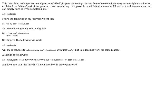 SSH Config setting default user for multiple hosts under the same domain + aliases (2 Solutions!!) смотреть онлайн